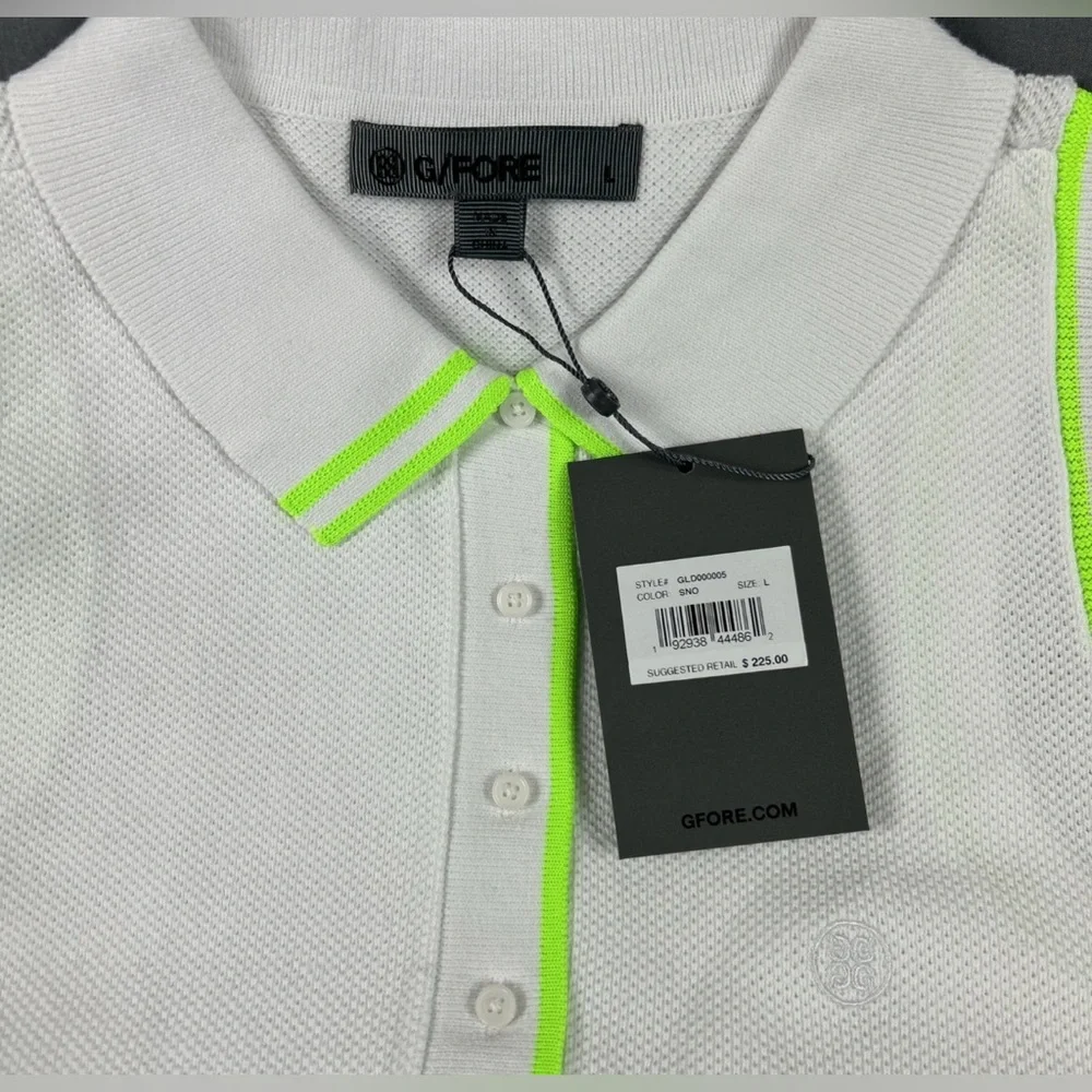 G/FORE G4 Womens Golf Dress Cotton Pique Large White - Picture 3 of 6